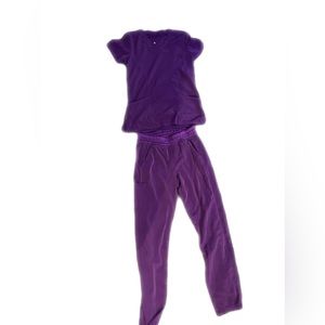 Dark purple scrub set